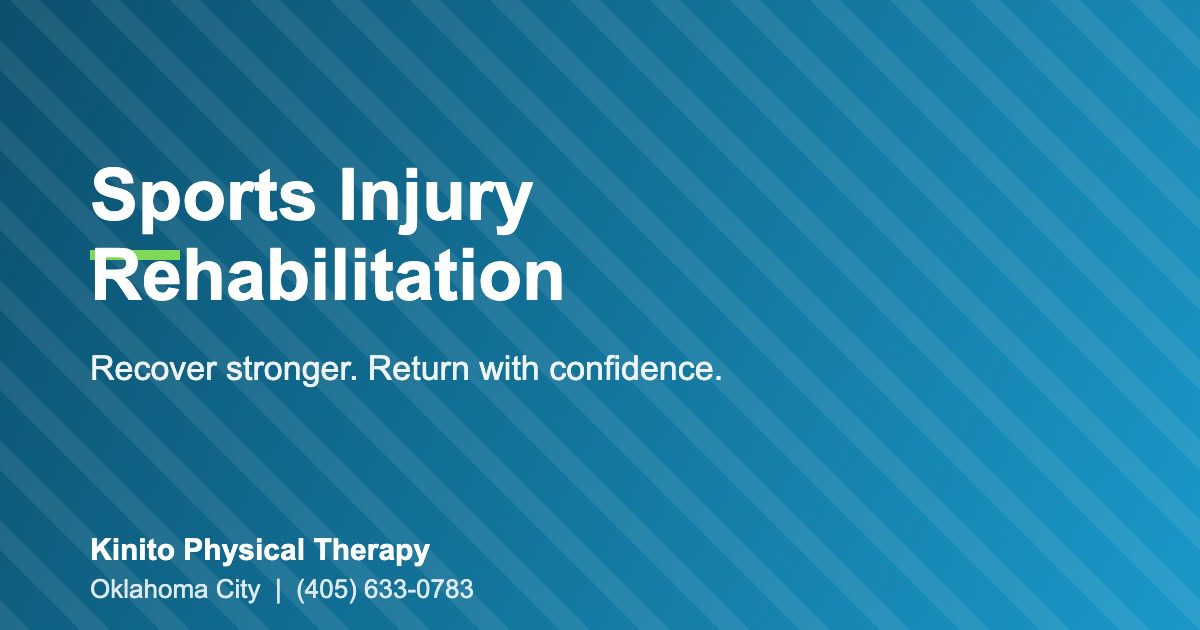 Sports injury rehabilitation physical therapy in Oklahoma City